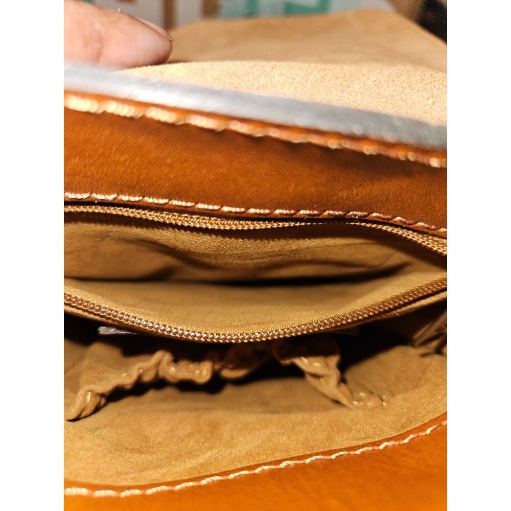 Patricia Nash Leather Cascina Vintage Victorian Garden Crossbody Bag - Picture 15 of 16